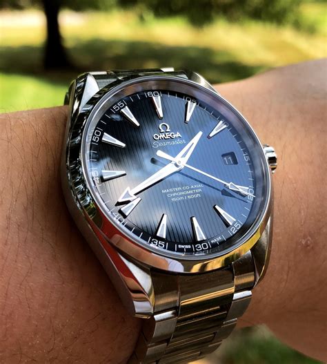 omega aqua terra blue dial.